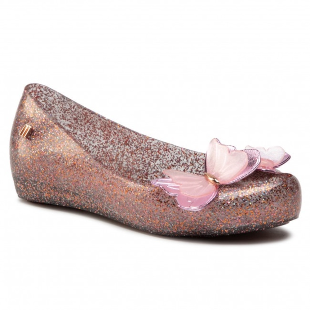 Mini Melissa Ultragirl Fly Pink Glitter